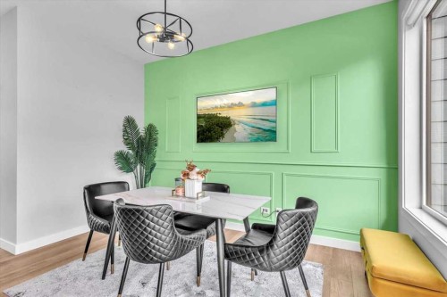 203 Evanscrest Square Nw, Calgary, AB - Indoor Photo Showing Dining Room