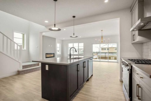 188 Sage Hill Heights Nw, Calgary, AB - Indoor Photo Showing Kitchen With Upgraded Kitchen