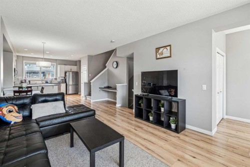 368 Redstone Drive Ne, Calgary, AB - Indoor Photo Showing Living Room