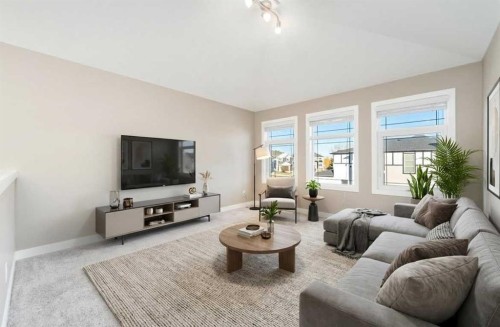 243 Kinniburgh Road, Chestermere, AB - Indoor Photo Showing Living Room