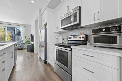71 Masters Heights Se, Calgary, AB - Indoor Photo Showing Kitchen With Stainless Steel Kitchen