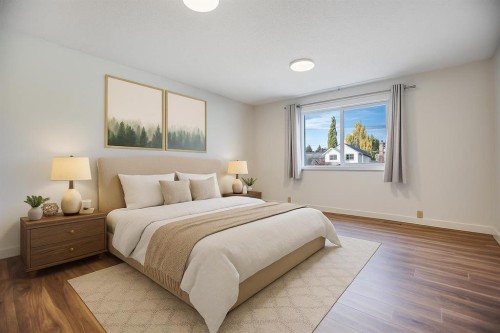 107 Wood Valley Drive Sw, Calgary, AB - Indoor Photo Showing Bedroom