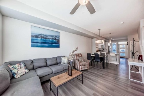 8-138 Seton Passage Se, Calgary, AB - Indoor Photo Showing Living Room