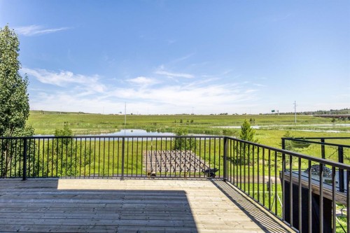 263 Chaparral Valley Way Se, Calgary, AB - Outdoor With Deck Patio Veranda With View
