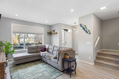 185 Dawson Drive, Chestermere, AB - Indoor Photo Showing Living Room
