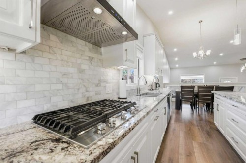 31 Applegrove Crescent Se, Calgary, AB - Indoor Photo Showing Kitchen With Upgraded Kitchen