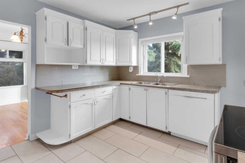 2412 22 Street Nw, Calgary, AB - Indoor Photo Showing Kitchen With Double Sink