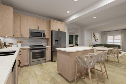 103-30 Rochester View Nw, Calgary, AB - Indoor Photo Showing Kitchen With Double Sink