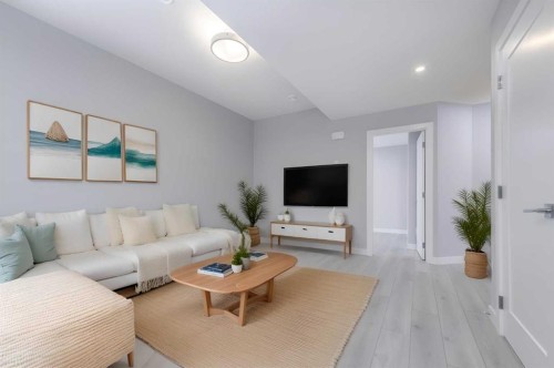 64 Red Embers Manor Ne, Calgary, AB - Indoor Photo Showing Living Room