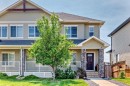 288 Rainbow Falls Green, Chestermere, AB  - Outdoor With Deck Patio Veranda With Facade 