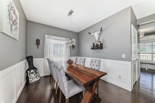 288 Rainbow Falls Green, Chestermere, AB - Indoor Photo Showing Dining Room