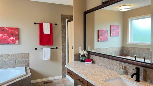 105 Aspen Stone Road Sw, Calgary, AB - Indoor Photo Showing Bathroom