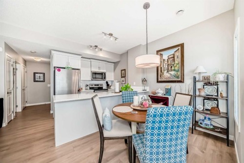 803-250 Fireside View, Cochrane, AB - Indoor Photo Showing Dining Room