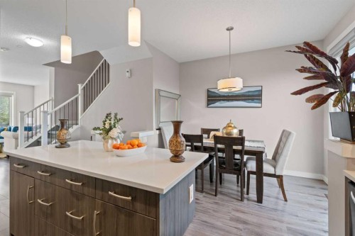 128 Livingston Parade Ne, Calgary, AB - Indoor Photo Showing Dining Room