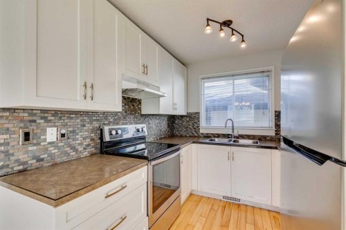 108 Sunbank Way Se, Calgary, AB - Indoor Photo Showing Kitchen With Double Sink