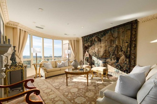 1201-690 Princeton Way Sw, Calgary, AB - Indoor Photo Showing Living Room