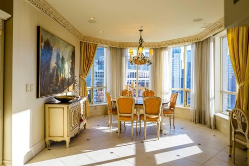 1201-690 Princeton Way Sw, Calgary, AB - Indoor Photo Showing Dining Room