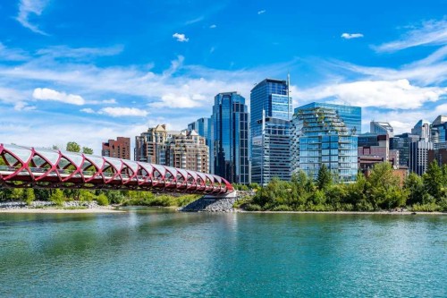 1201-690 Princeton Way Sw, Calgary, AB - Outdoor With Body Of Water With View