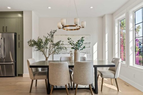2015 34 Street Sw, Calgary, AB - Indoor Photo Showing Dining Room