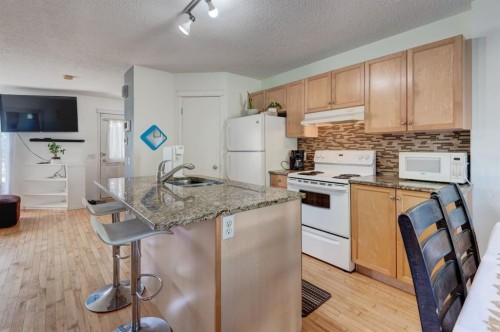 244 Prestwick Avenue Se, Calgary, AB - Indoor Photo Showing Kitchen With Double Sink
