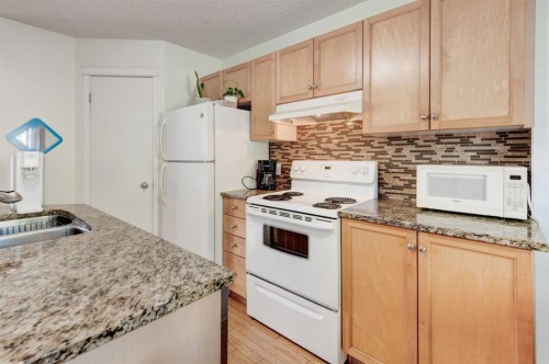 244 Prestwick Avenue Se, Calgary, AB - Indoor Photo Showing Kitchen With Double Sink