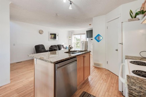 244 Prestwick Avenue Se, Calgary, AB - Indoor Photo Showing Kitchen With Double Sink