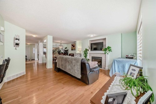 30 Millview Common Sw, Calgary, AB - Indoor Photo Showing Living Room With Fireplace