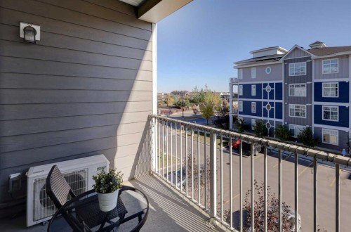 315-100 Auburn Meadows Common Se, Calgary, AB - Outdoor With Balcony With Exterior