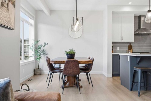 520 Kingsmere Way Se, Airdrie, AB - Indoor Photo Showing Dining Room