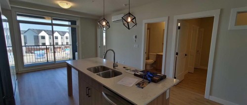 1304-200 Seton Circle Se, Calgary, AB - Indoor Photo Showing Kitchen With Double Sink