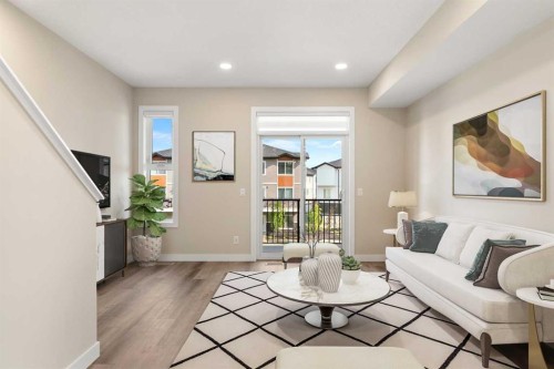 72-285 Chelsea Court, Chestermere, AB - Indoor Photo Showing Living Room