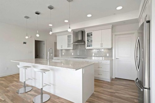 332-20 Seton Park Se, Calgary, AB - Indoor Photo Showing Kitchen With Upgraded Kitchen