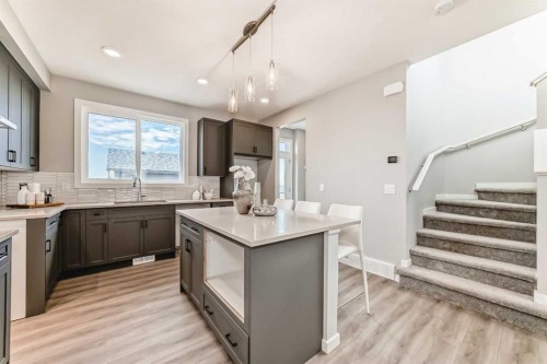 64 Bartlett Way Se, Calgary, AB - Indoor Photo Showing Kitchen With Upgraded Kitchen