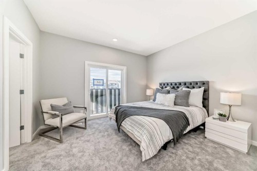 64 Bartlett Way Se, Calgary, AB - Indoor Photo Showing Bedroom