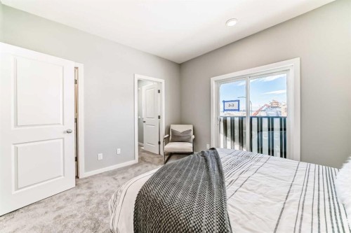 64 Bartlett Way Se, Calgary, AB - Indoor Photo Showing Bedroom