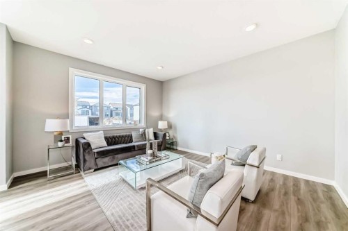 64 Bartlett Way Se, Calgary, AB - Indoor Photo Showing Living Room