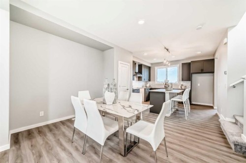 64 Bartlett Way Se, Calgary, AB - Indoor Photo Showing Dining Room