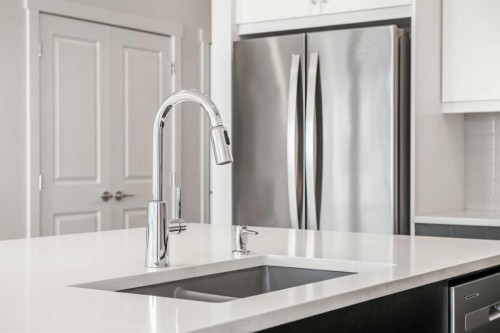 72 Amblefield Grove Nw, Calgary, AB - Indoor Photo Showing Kitchen With Double Sink With Upgraded Kitchen