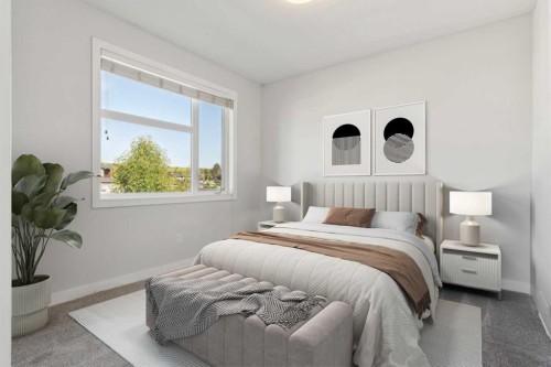 1-4513 Bowness Road Nw, Calgary, AB - Indoor Photo Showing Bedroom
