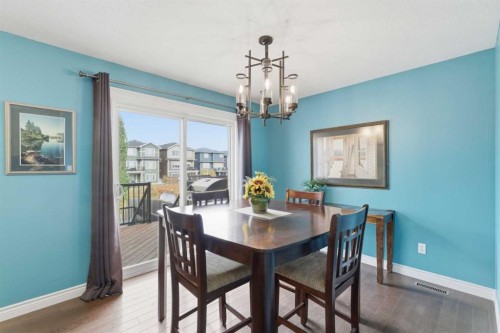 788 Luxstone Landing Sw, Airdrie, AB - Indoor Photo Showing Dining Room