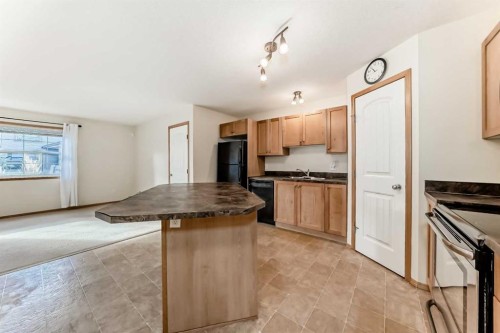 106-20 Panatella Landing Nw, Calgary, AB - Indoor Photo Showing Kitchen With Double Sink