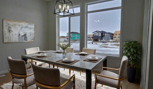 374 Corner Glen Way Ne, Calgary, AB - Indoor Photo Showing Dining Room