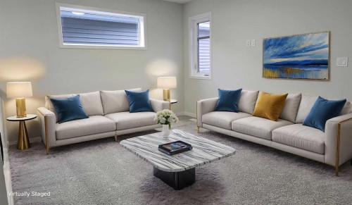 374 Corner Glen Way Ne, Calgary, AB - Indoor Photo Showing Living Room