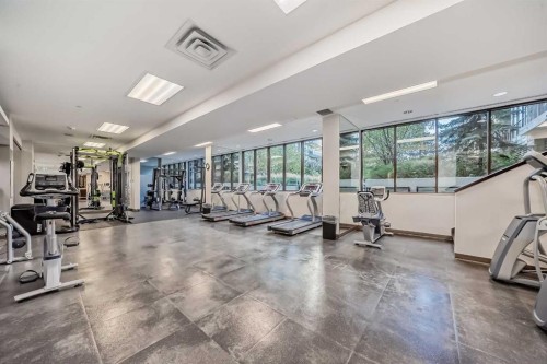459-222 Riverfront Avenue Sw, Calgary, AB - Indoor Photo Showing Gym Room
