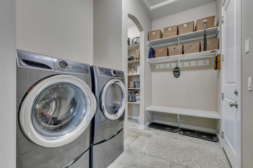 109 Amery Crescent, Crossfield, AB - Indoor Photo Showing Laundry Room