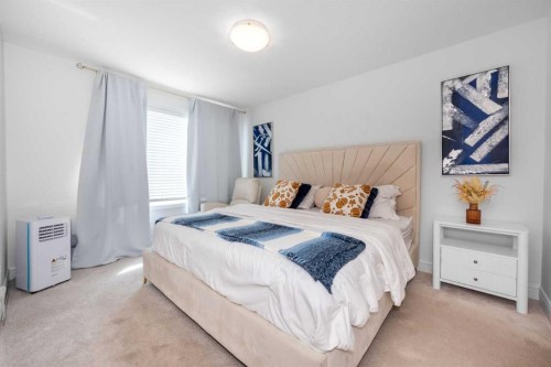 4339 Seton Drive Se, Calgary, AB - Indoor Photo Showing Bedroom