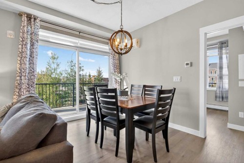 207-20 Walgrove Walk Se, Calgary, AB - Indoor Photo Showing Dining Room