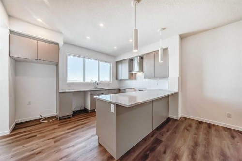 1038 Sawgrass Link Nw, Airdrie, AB - Indoor Photo Showing Kitchen With Upgraded Kitchen