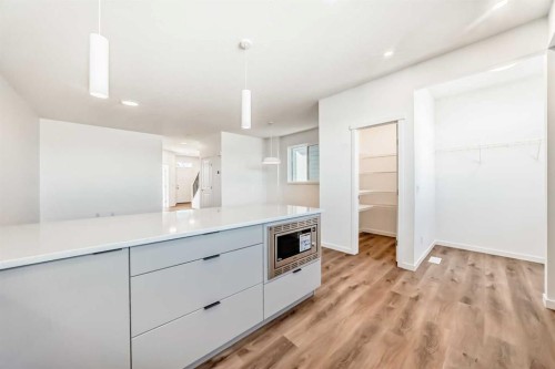 1038 Sawgrass Link Nw, Airdrie, AB - Indoor Photo Showing Kitchen With Upgraded Kitchen