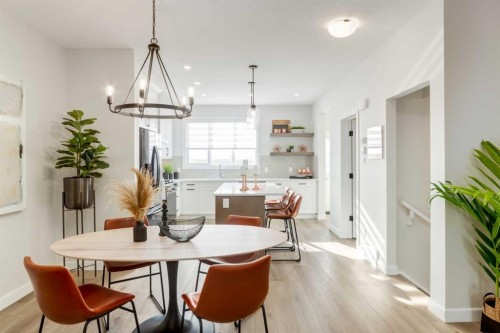 30 Tillotson Loop, Okotoks, AB - Indoor Photo Showing Dining Room